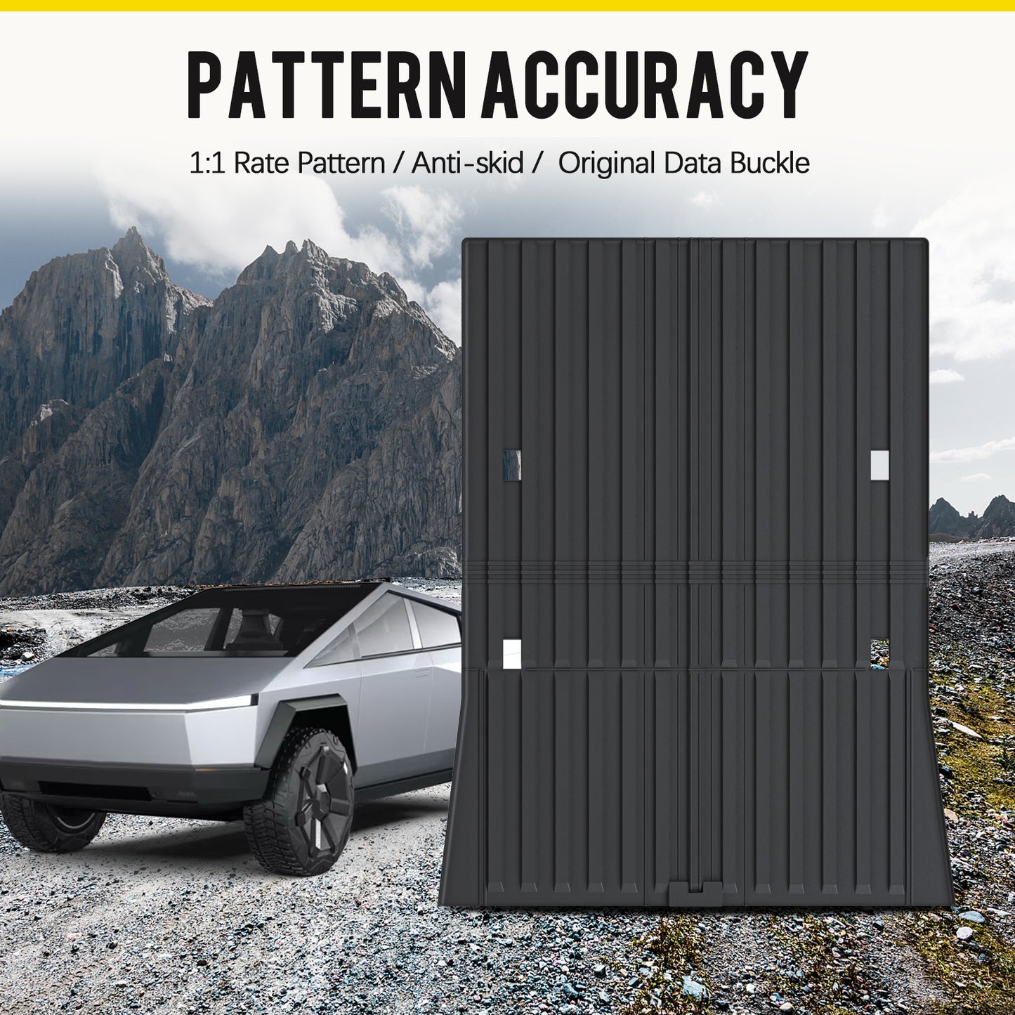 Energyywing Tesla Cybertruck Floor Mats TPE Material & All-Weather Protection