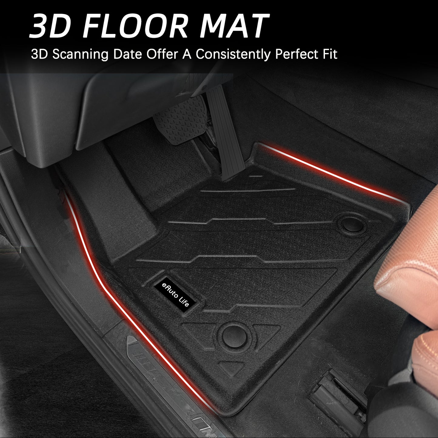 Energyywing Floor Mats Custom for BMW X5 2024 2023 2022 2021 2020 2019 Full Set Waterproof Car Mats