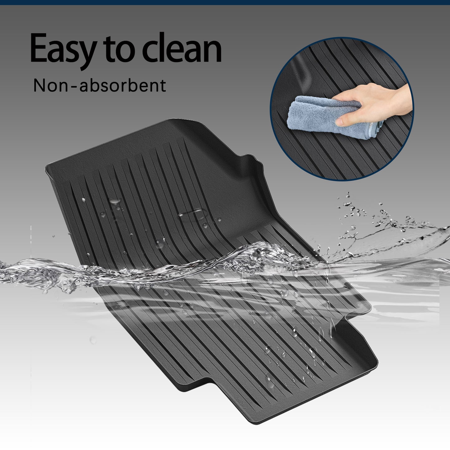 Energyywing Tesla Cybertruck Floor Mats TPE Material & All-Weather Protection