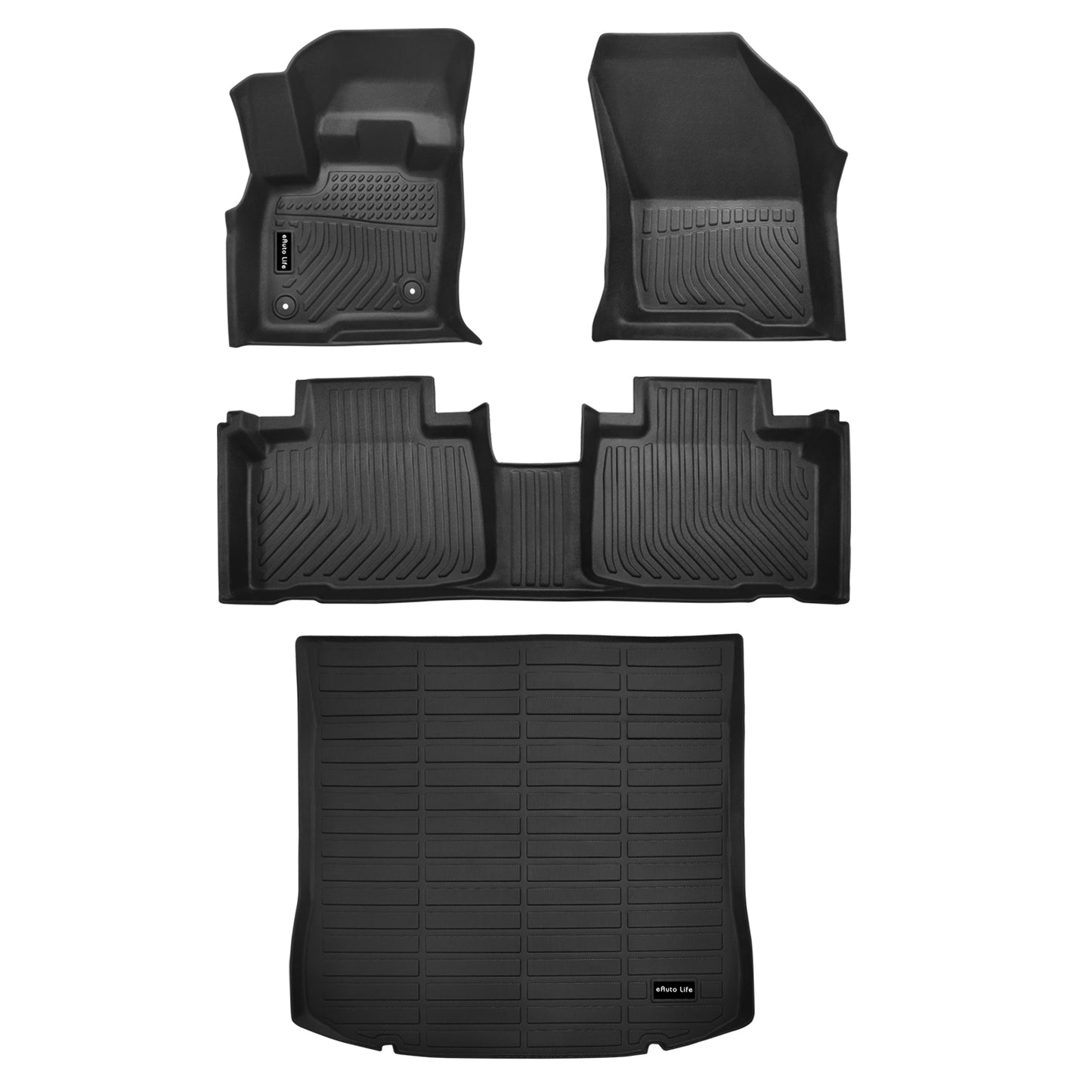 Energyywing Ford Edge 2015-2024 Custom Floor Mats TPE Material & All-Weather Protection