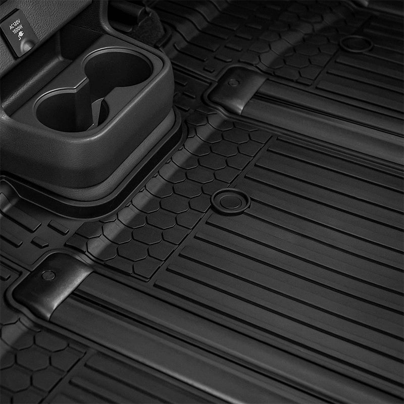 Energyywing Toyota Sienna 7 Seat 2021-2024 Custom Floor Mats / Trunk Mat TPE Material & All-Weather Protection